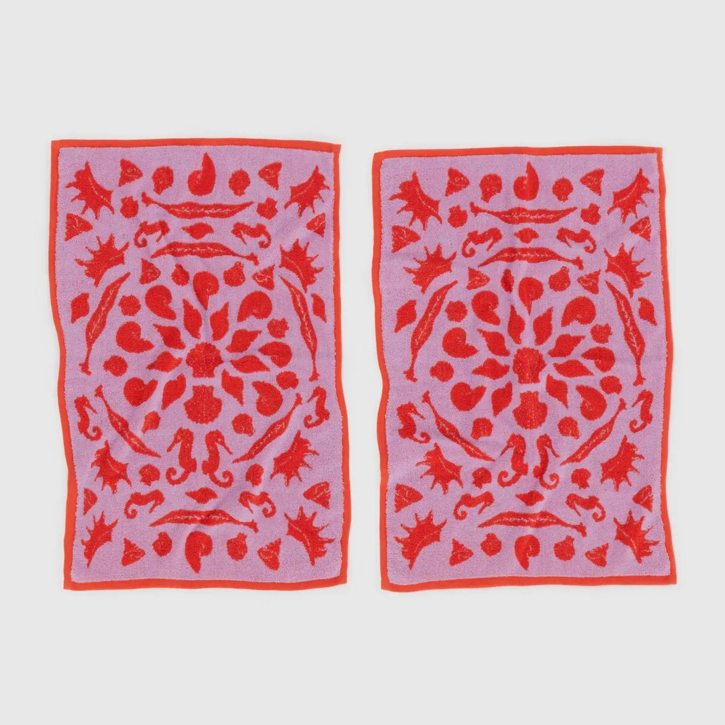 Baggu Hand Towel Set of 2 in Sea Shells