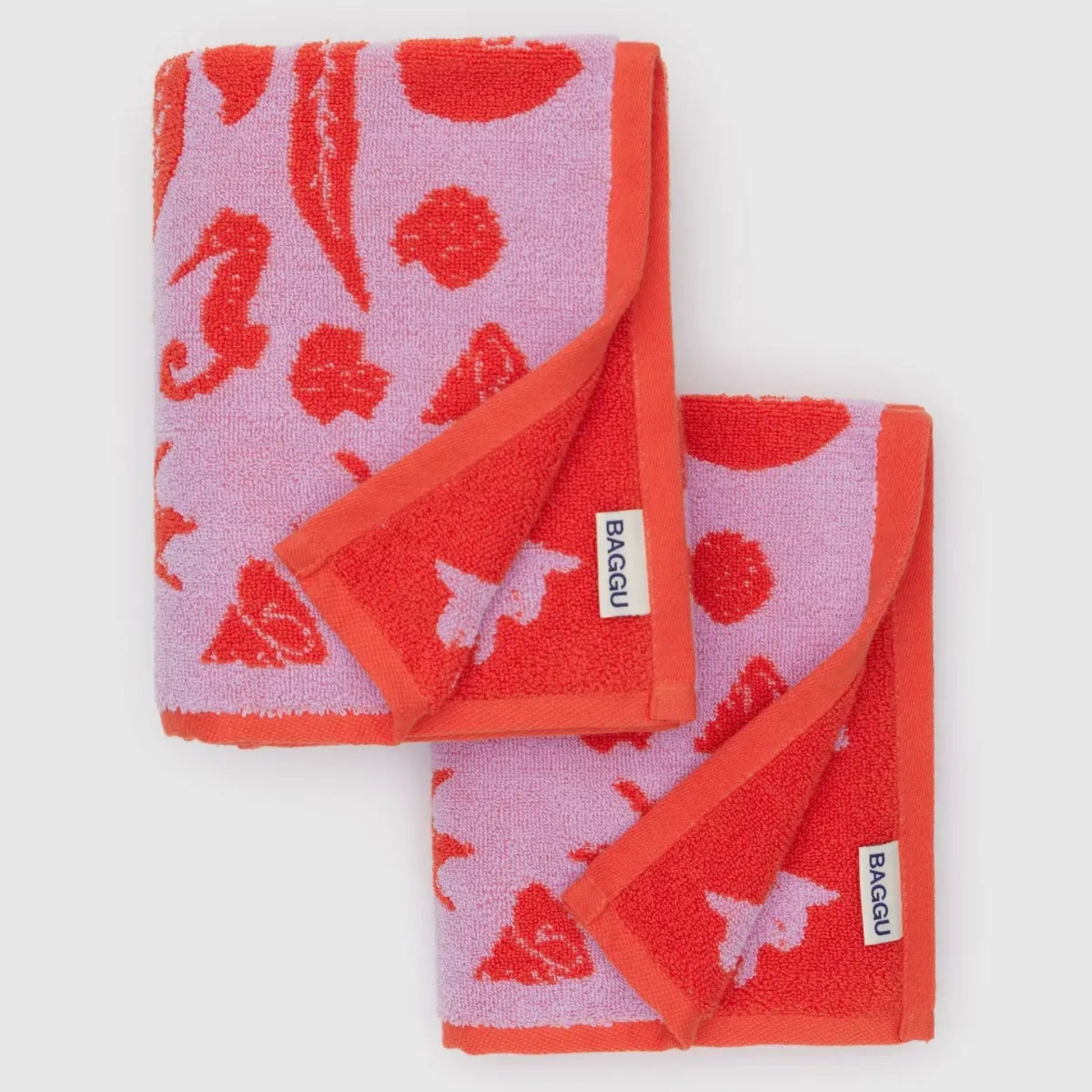 Baggu Hand Towel Set of 2 in Sea Shells