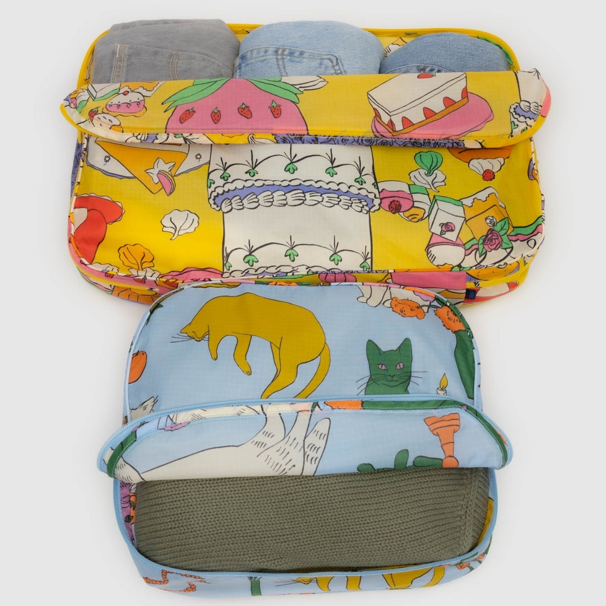 Baggu Large Packing Cube Set in Still Life