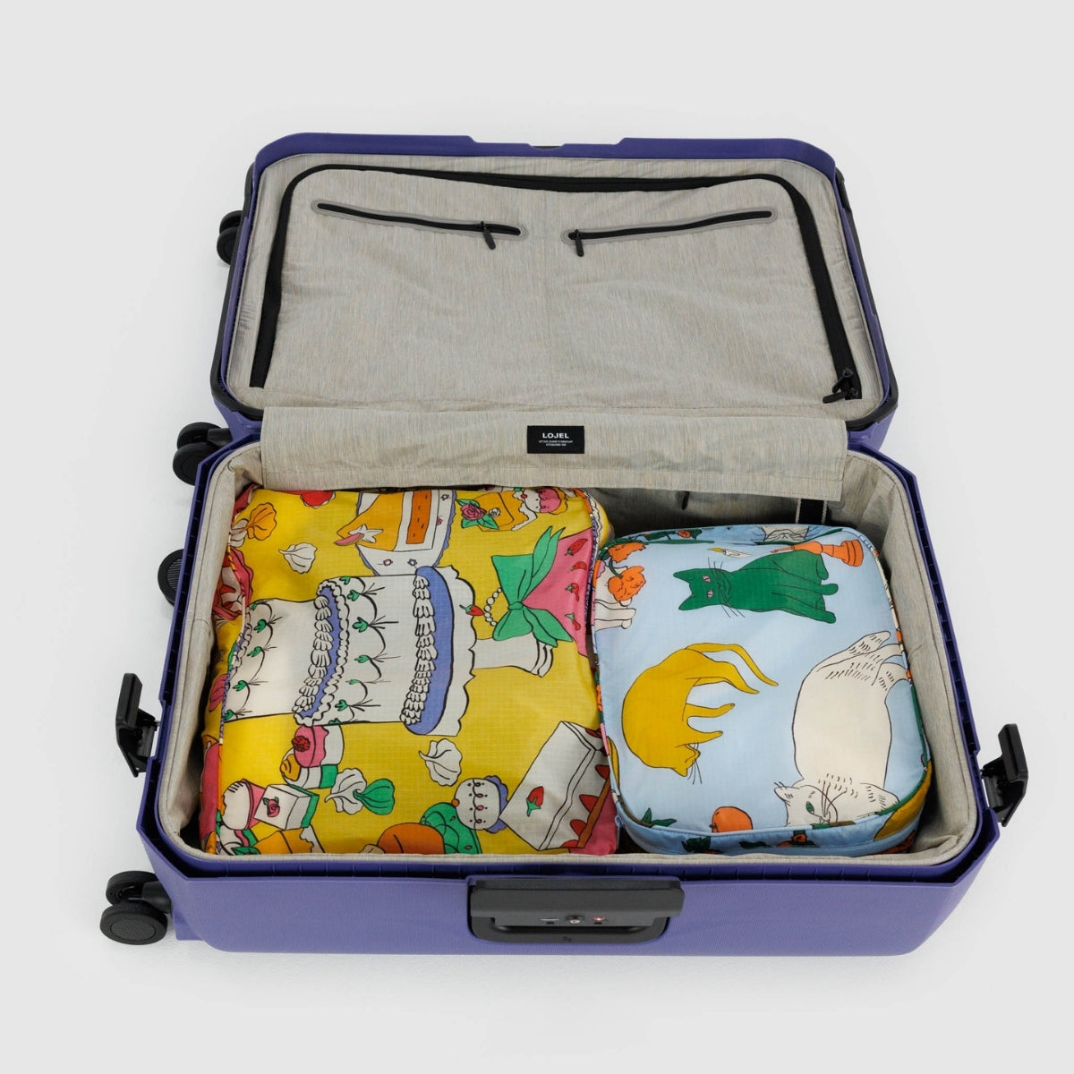 Baggu Large Packing Cube Set in Still Life