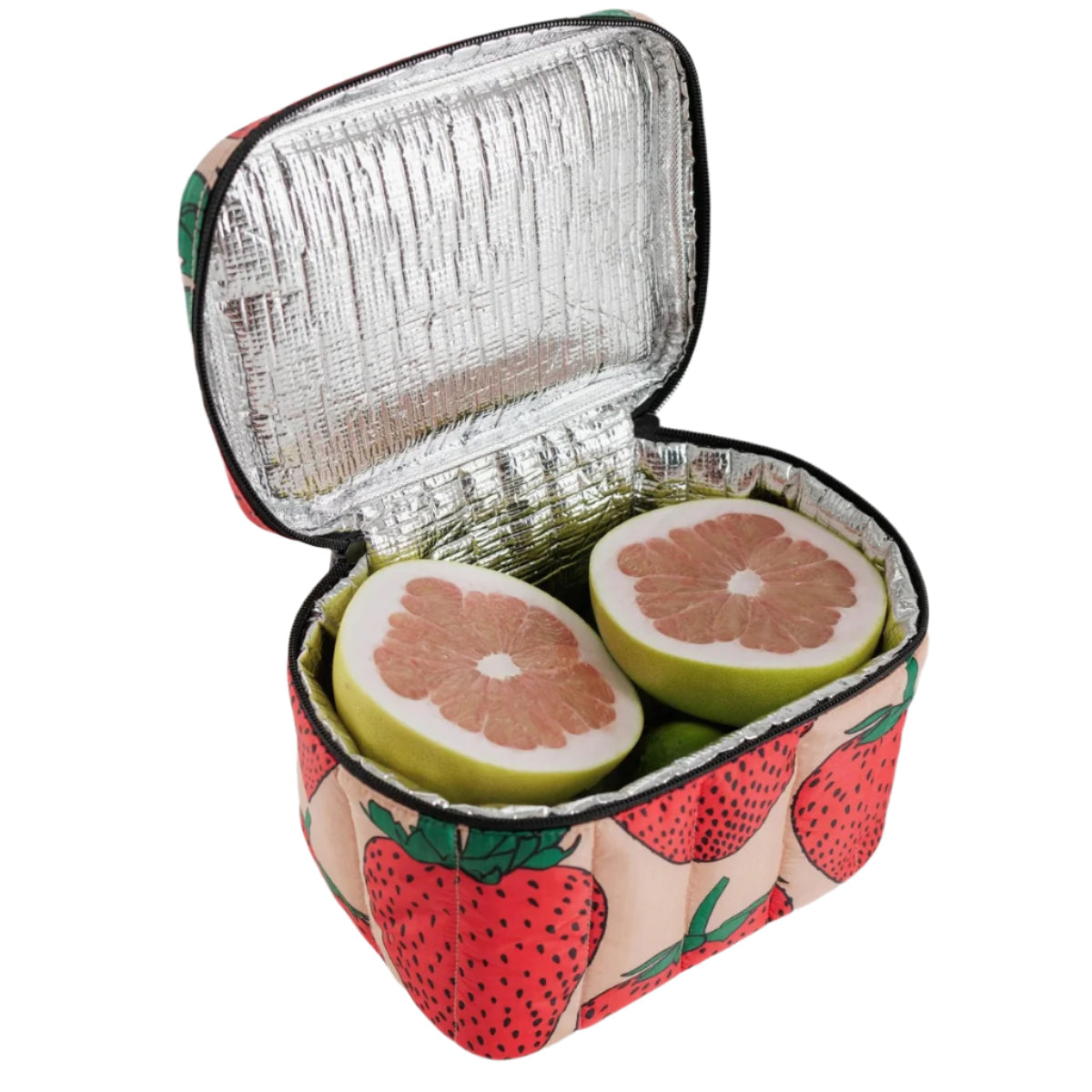 Baggu Puffy Lunch Bag in Strawberry