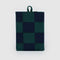 Baggu Snap Wallet in Navy Green Check