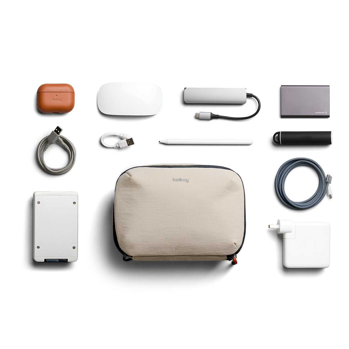 Bellroy Lite Tech Kit in Ash
