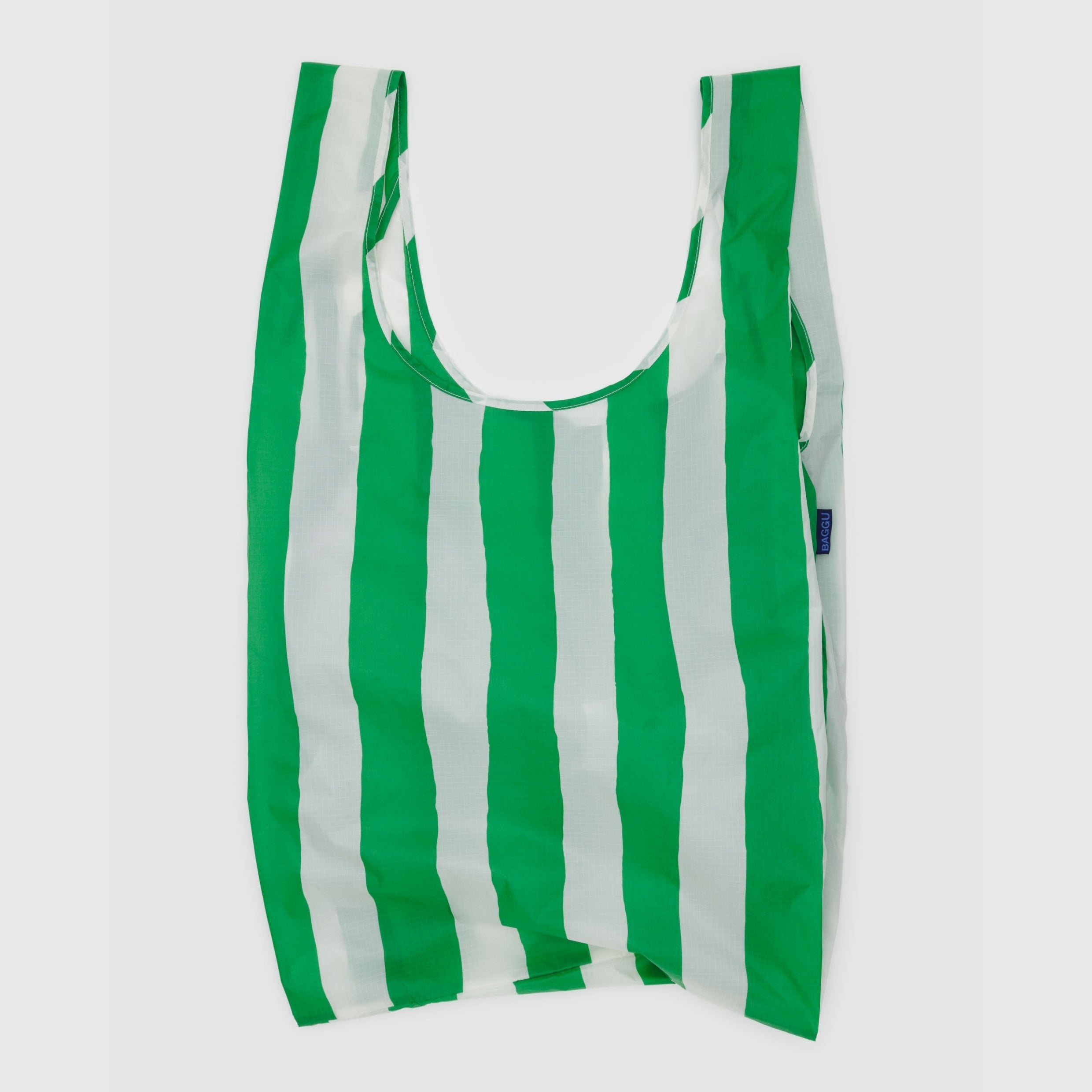 Baggu Big Baggu Green Stripe in Green Painted Stripe