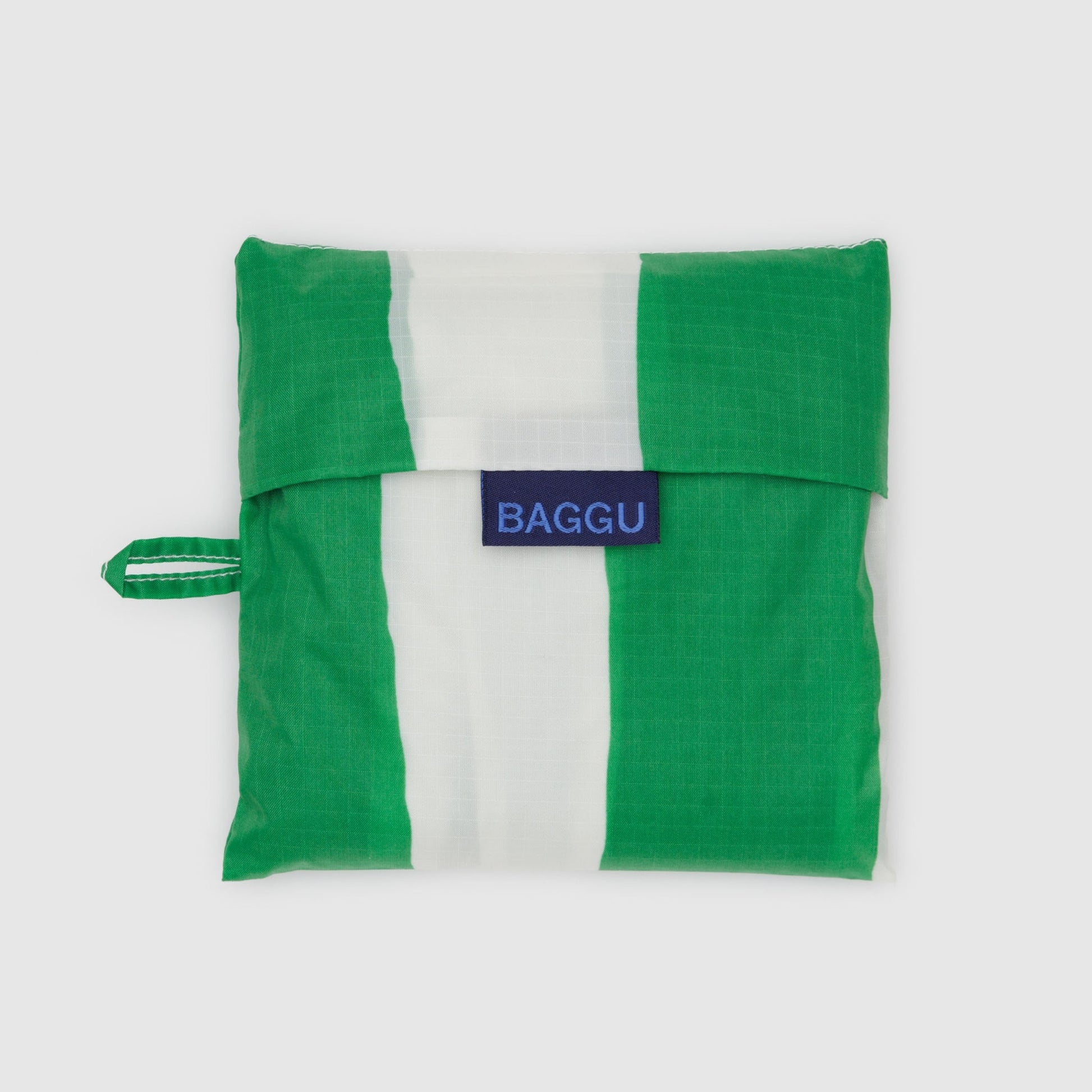 Baggu Big Baggu Green Stripe in Green Painted Stripe