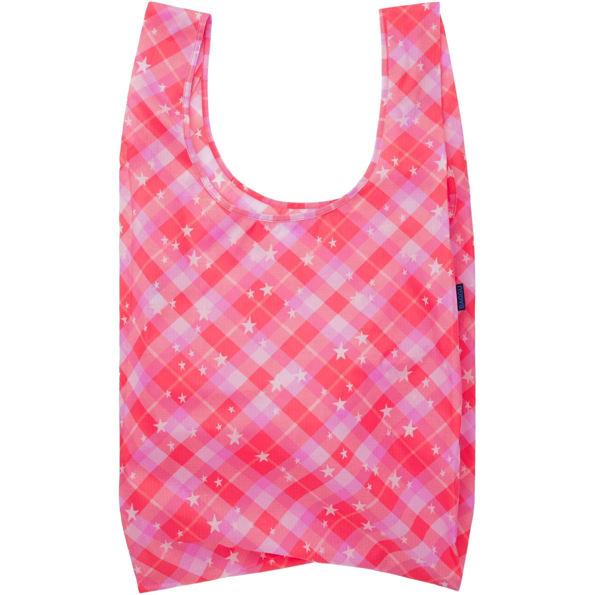 Baggu Big Baggu in Pink Star Plaid