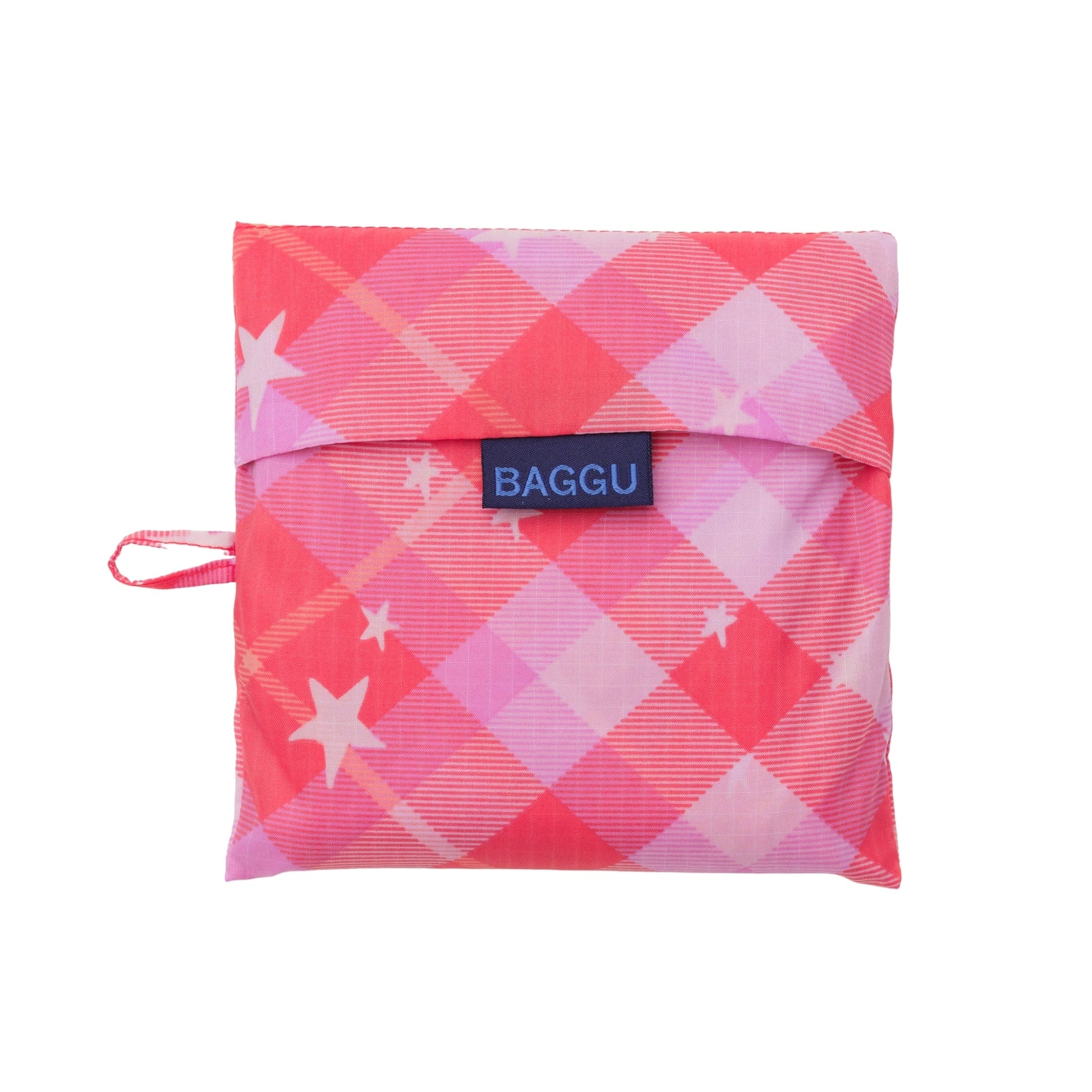 Baggu Big Baggu in Pink Star Plaid