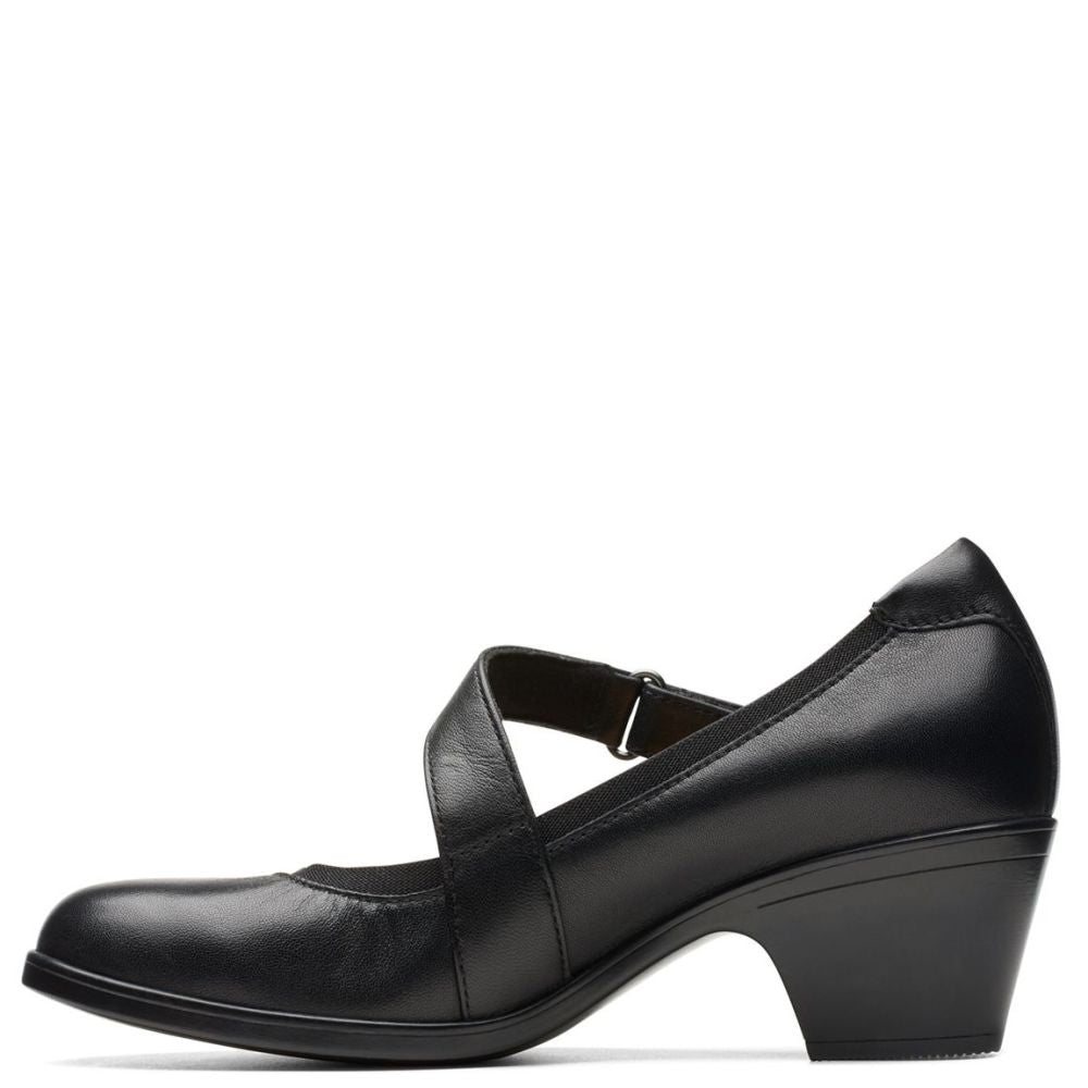 Clarks Women&#39;s Emily2 Mabel in Black Leather