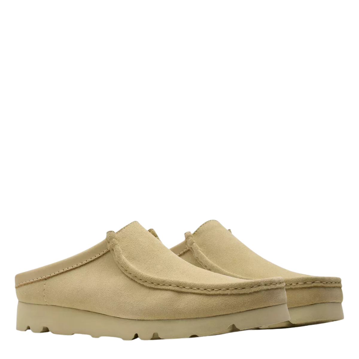 Clarks Men's Wallabee Slip in Maple Suede