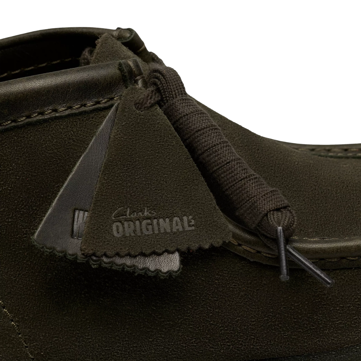 Clarks Men's Wallabee Boot in Loden Green Suede