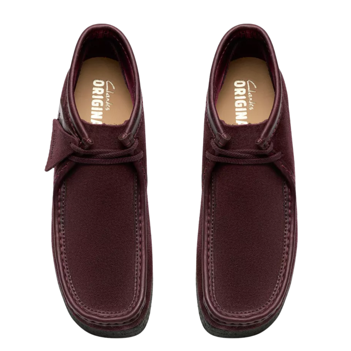 Clarks Men's Wallabee Boot in Purple Grape Suede