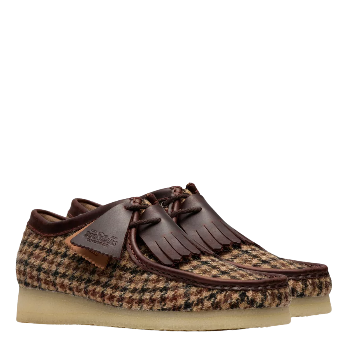 Clarks Men's Wallabee in Brown Tweed Combination