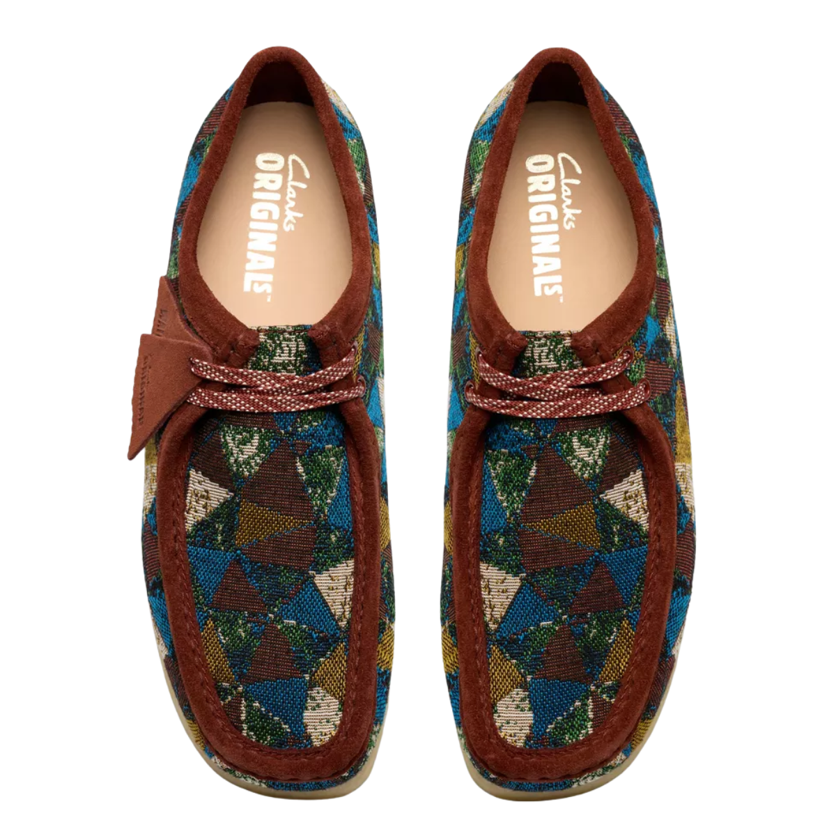 Clarks Men's Wallabee in Multicolour Textile