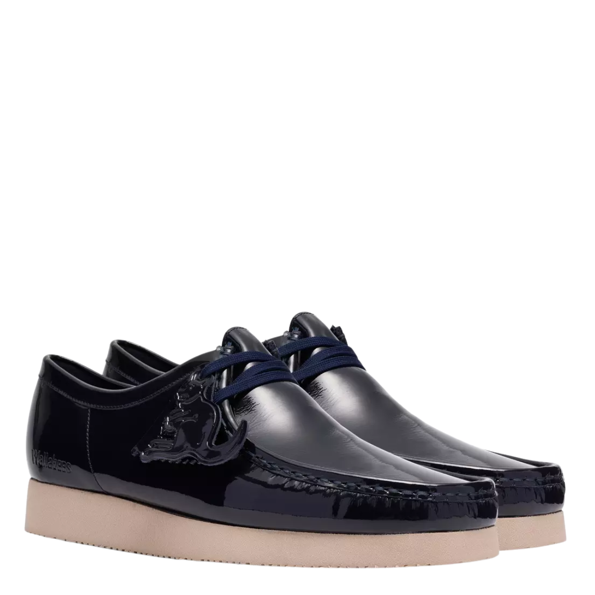 Clarks Men's Wallabee in Navy Patent
