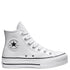 Converse Women&#39;s Chuck Taylor All Star Lift Leather High in White/Black/White