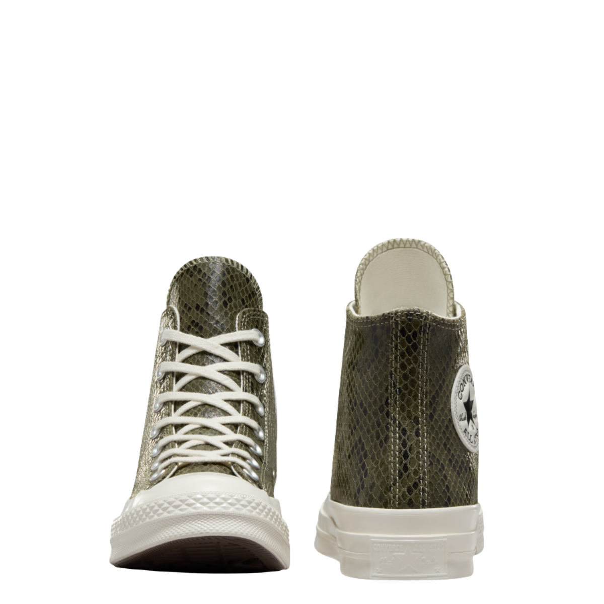 Converse Chuck 70 Snakeskin High Top in Light Field Surplus/Egret/Black