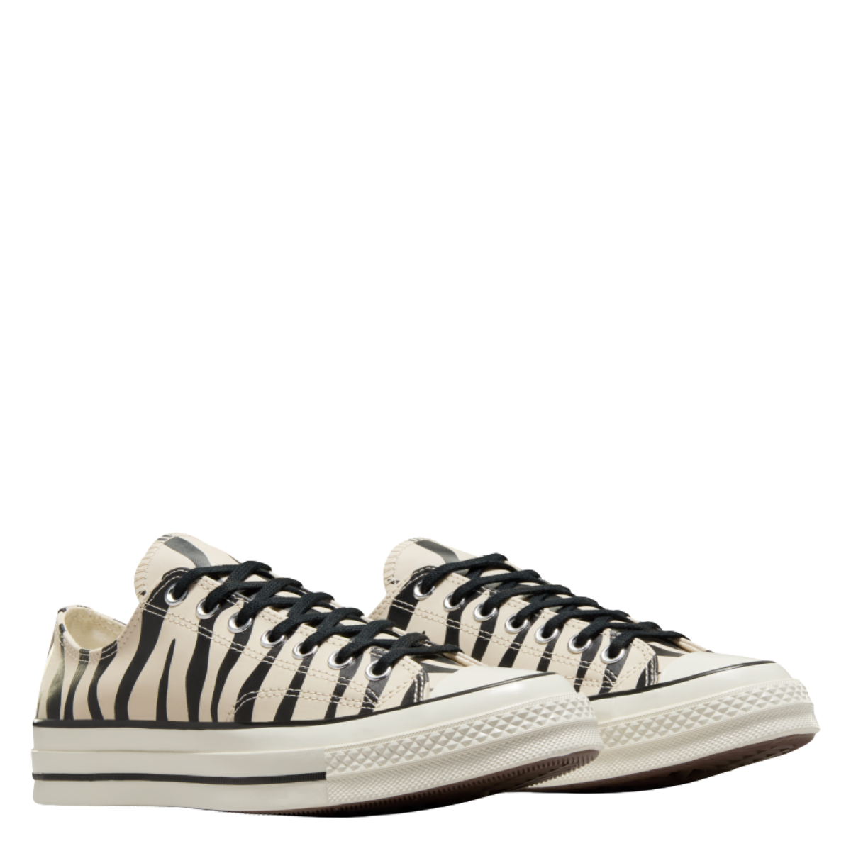 Converse Chuck 70 Glow-In-The-Dark Zebra Print Low Top in Light Dune/Black/Egret