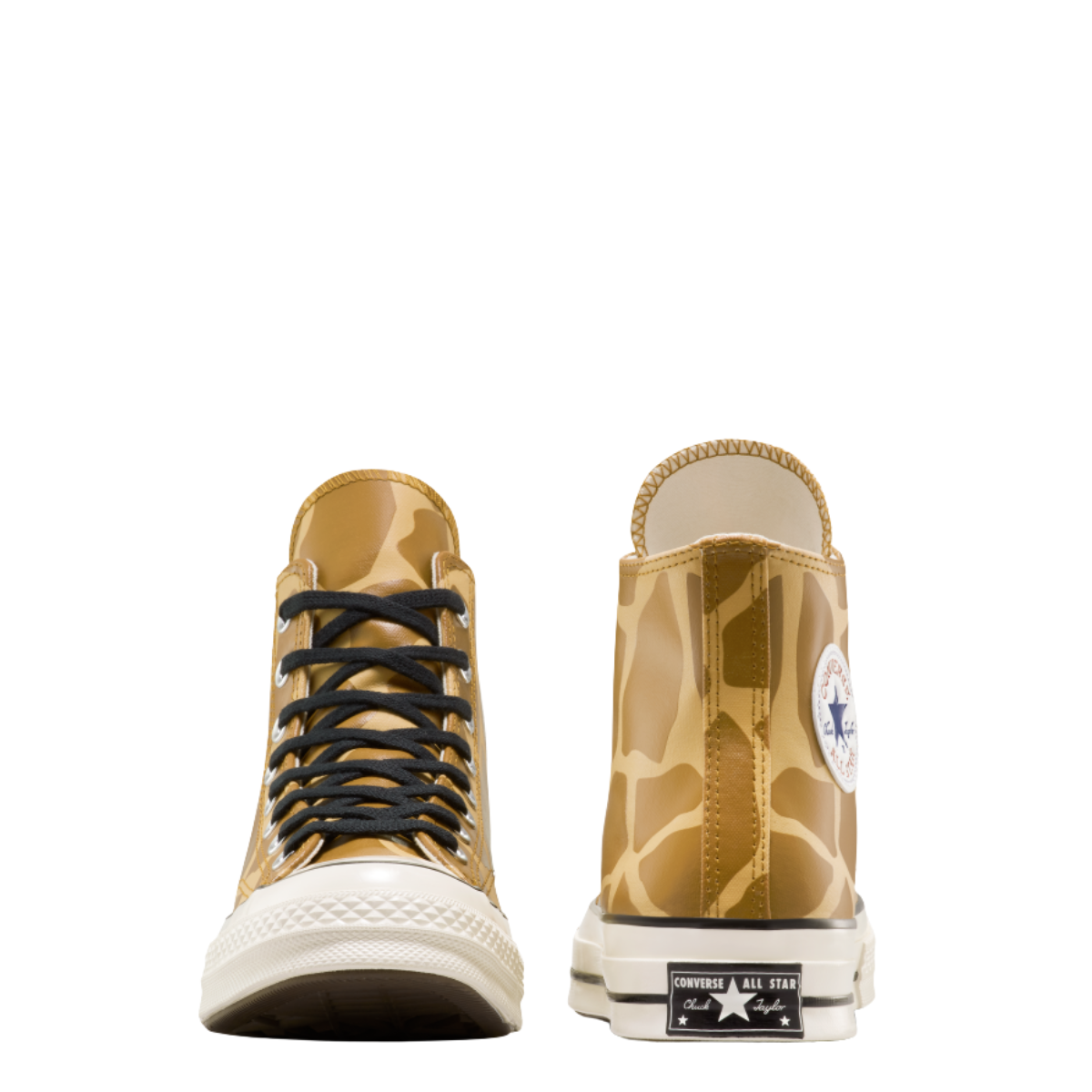 Converse Chuck 70 Glow-In-The-Dark Giraffe Print High Top in Ginger Snap/Egret/Gopher Gold