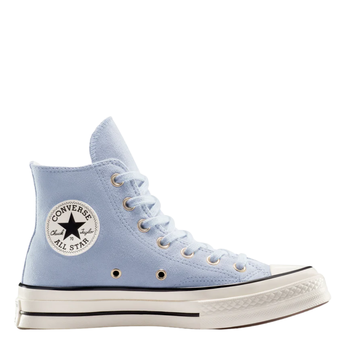 Converse Women's Chuck 70 Suede High Top in Lavender Trek/Black/Egret