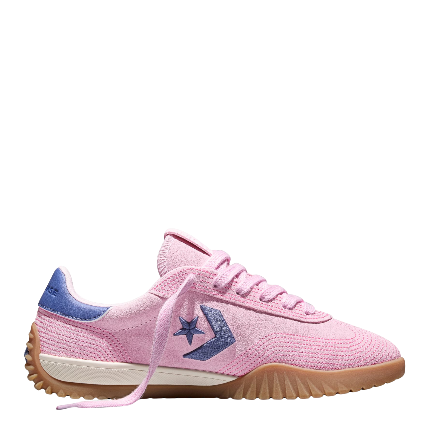 Converse Women's Run Star Trainer Stitched Suede in New Found Bloom/Pink