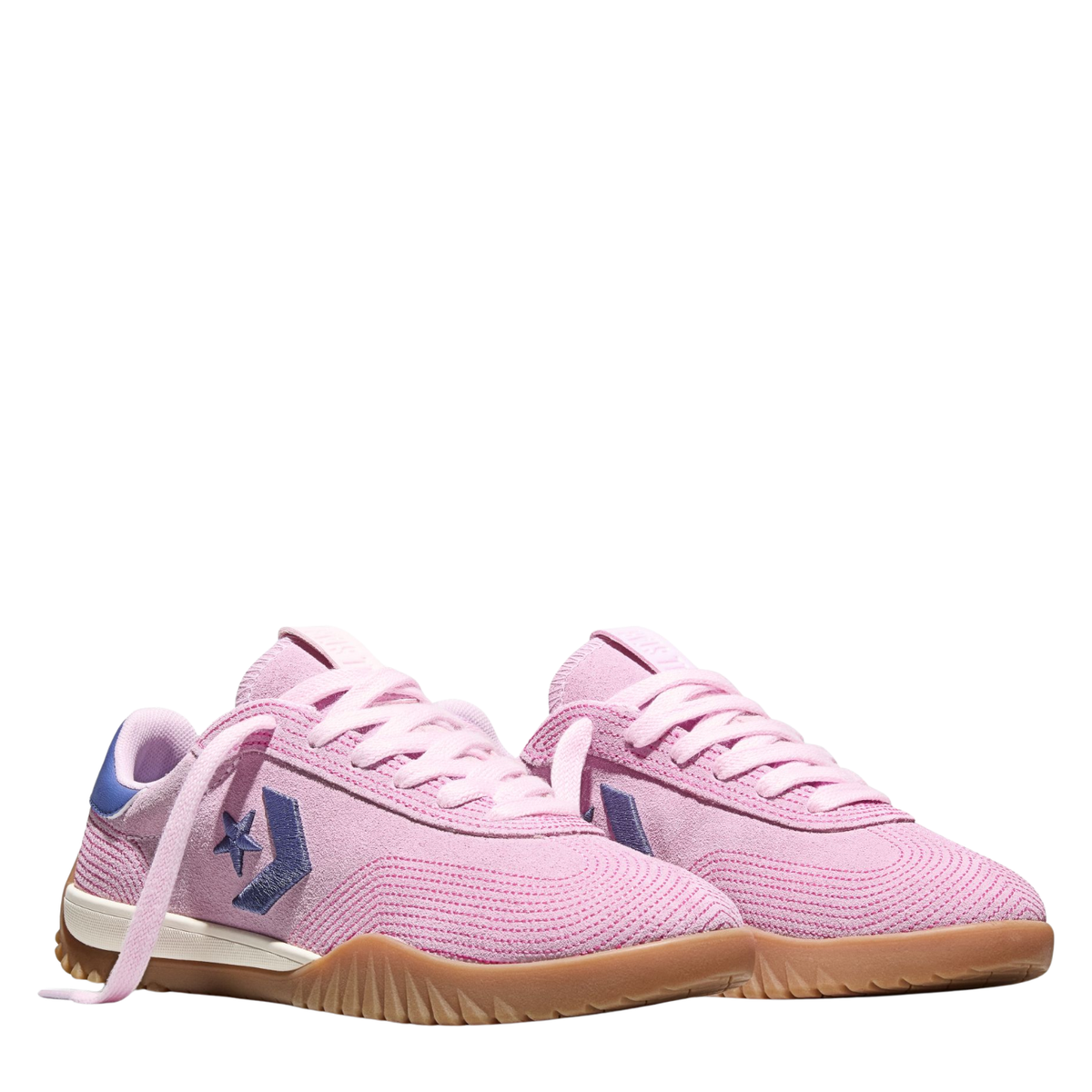 Converse Women's Run Star Trainer Stitched Suede in New Found Bloom/Pink
