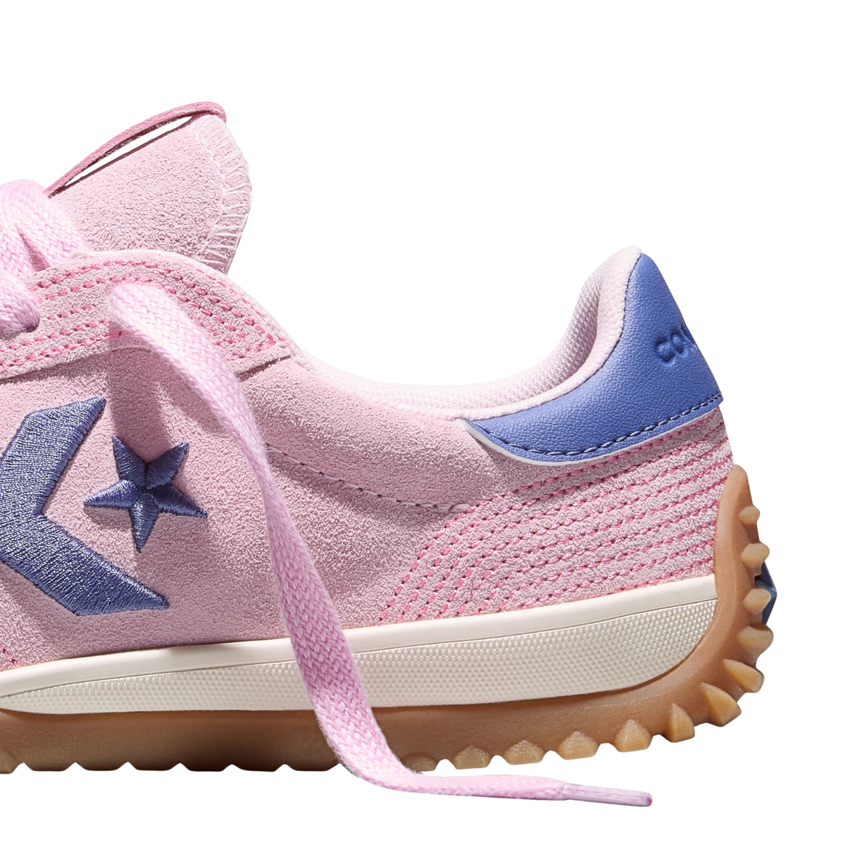 Converse Women's Run Star Trainer Stitched Suede in New Found Bloom/Pink