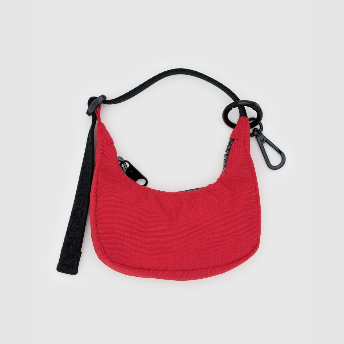 Baggu Crescent Bag Charm in Candy Apple