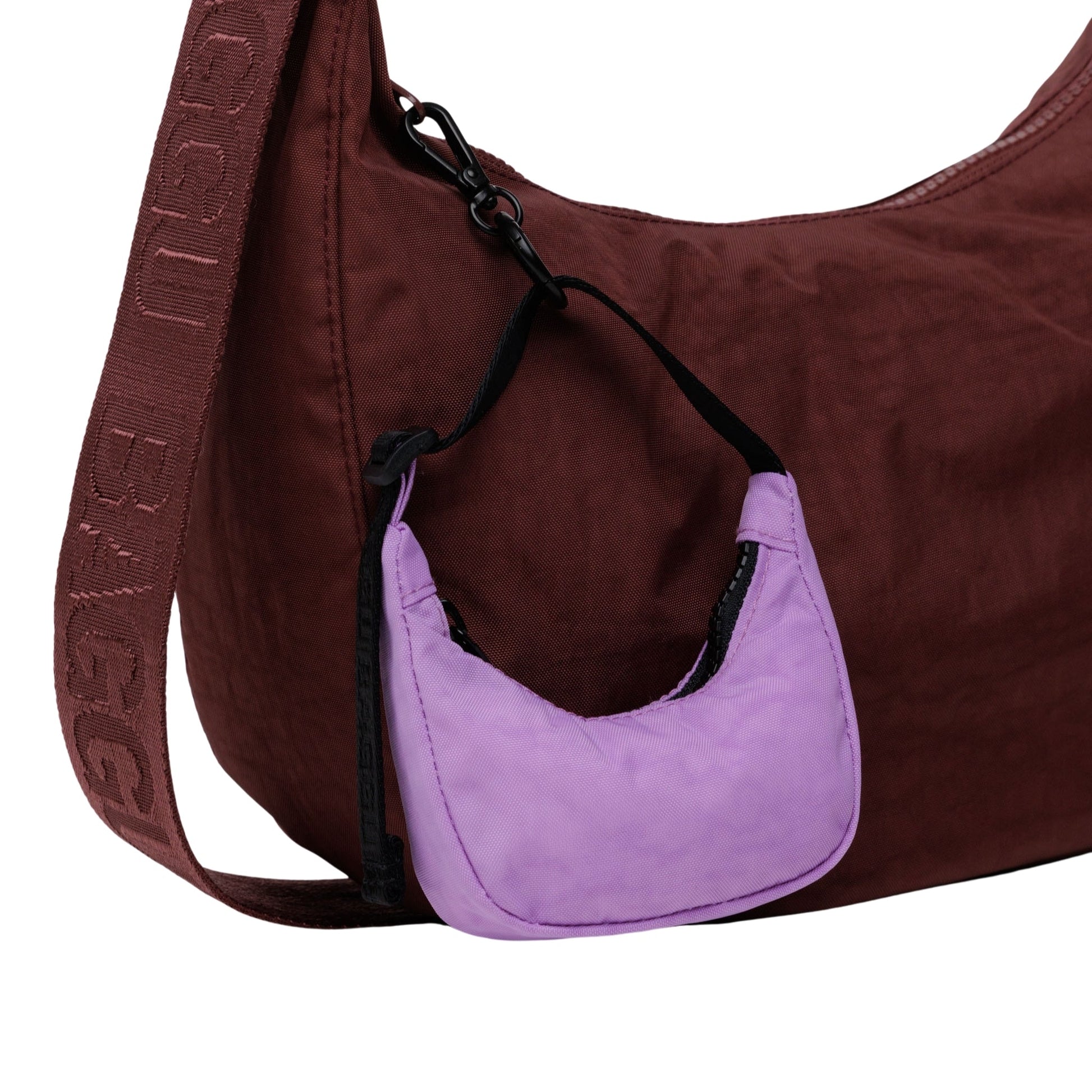 Baggu Crescent Bag Charm in Rose