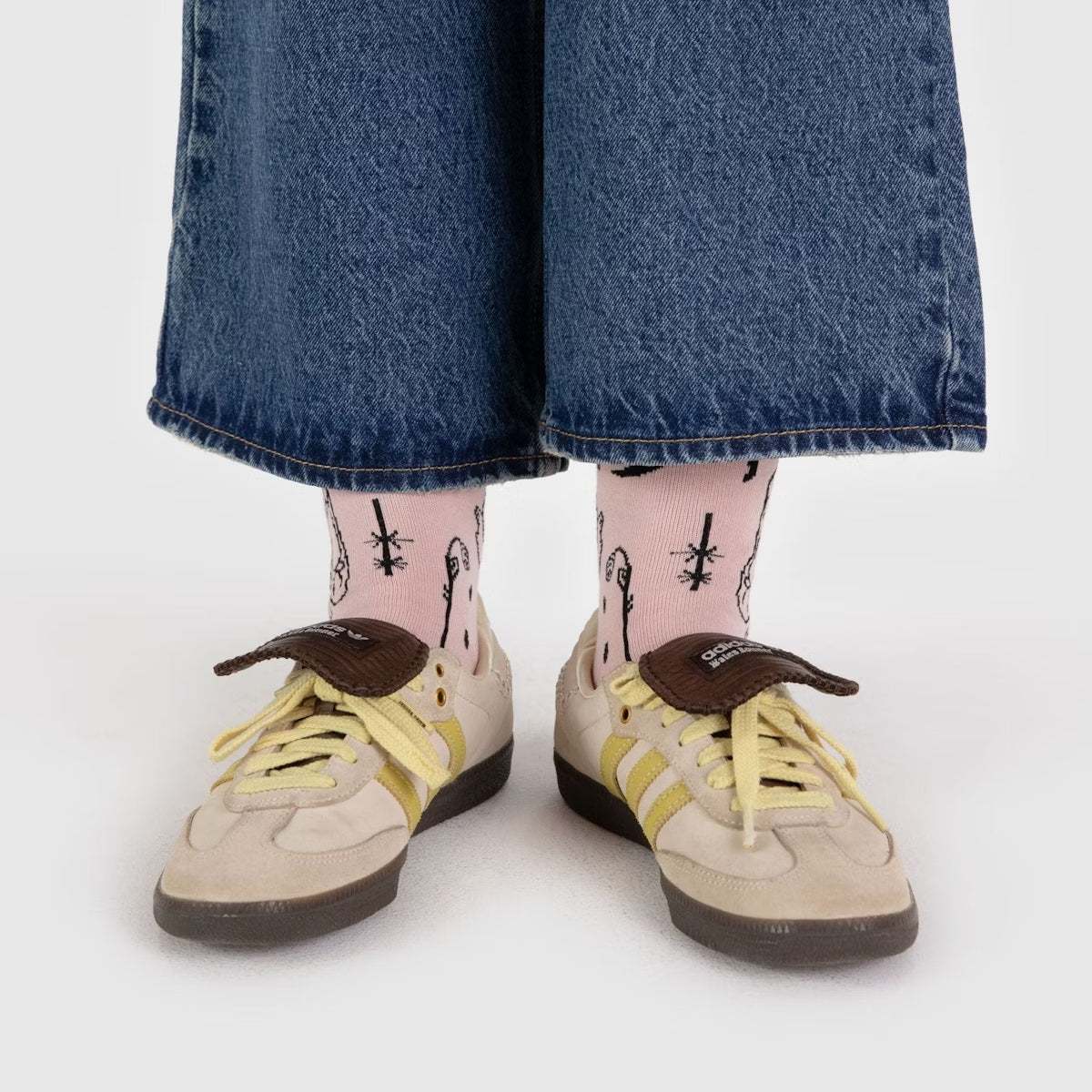 Baggu Crew Sock in Ballet Icons
