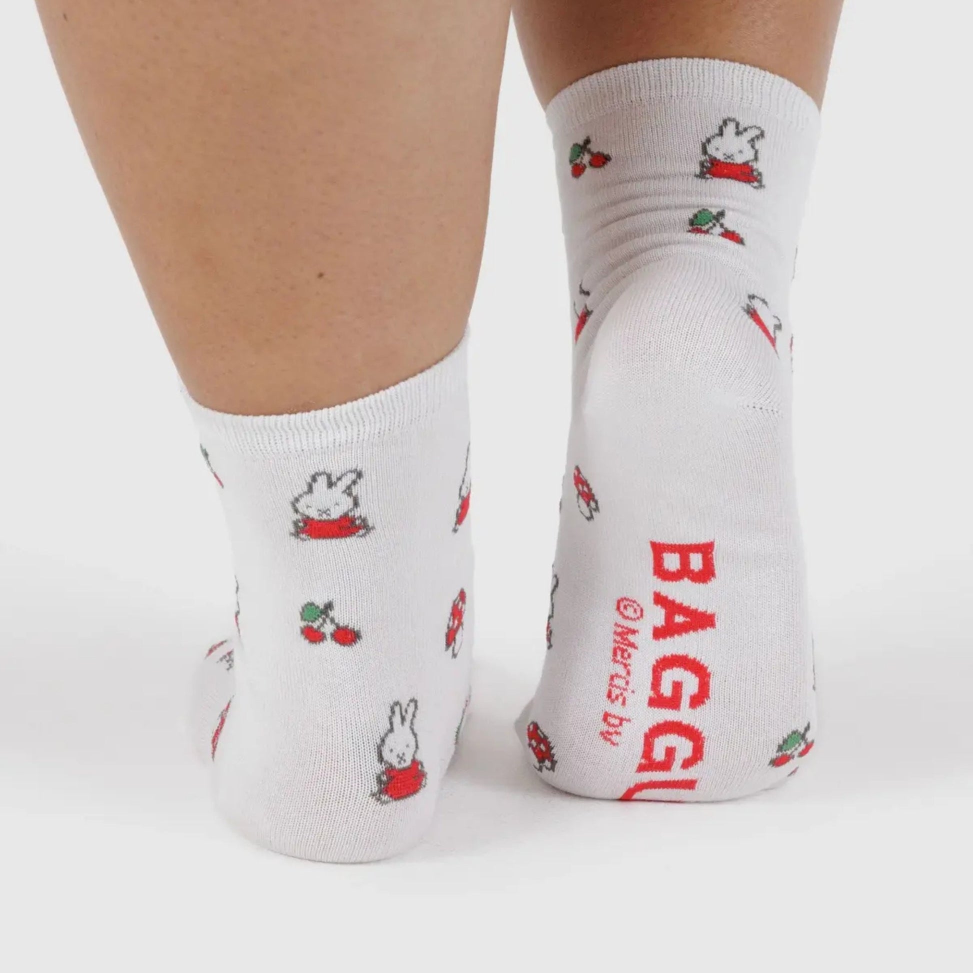 Baggu Crew Sock in Miffy White