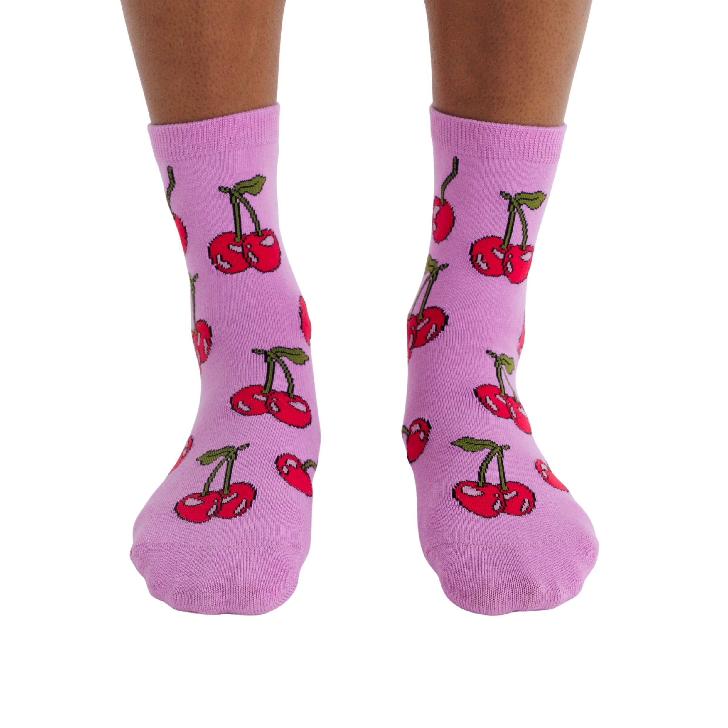 Baggu Crew Sock in Cherries