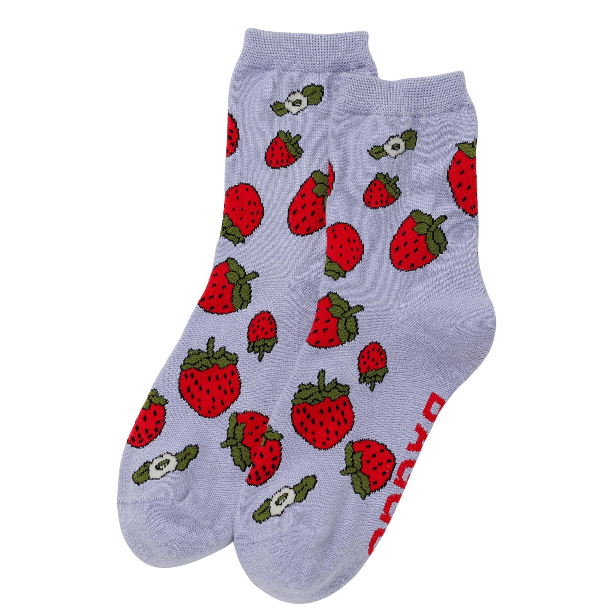 Baggu Crew Sock in Strawberry Blossom