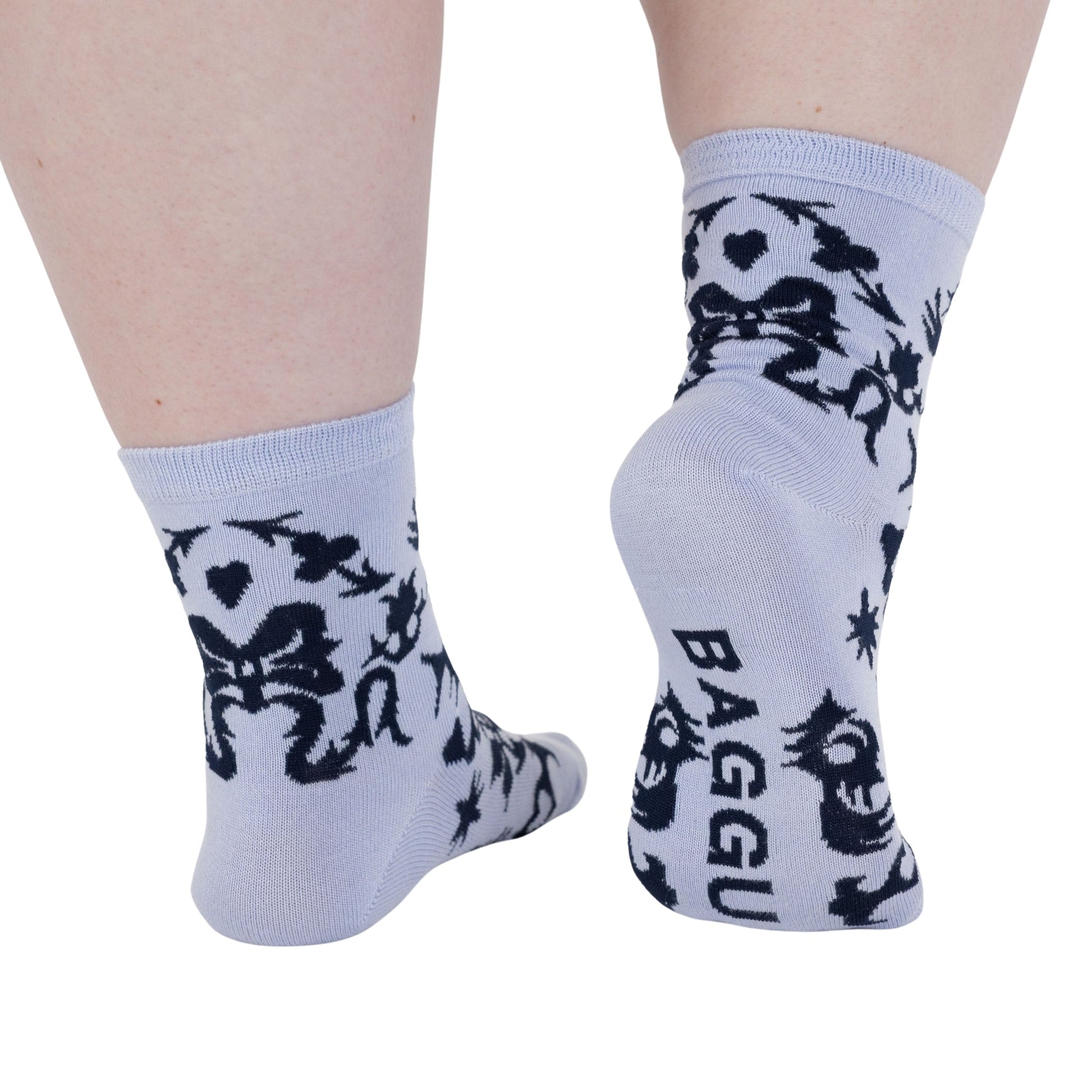 Baggu Crew Sock in Western Cut Outs