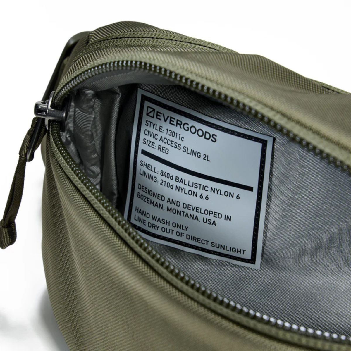 Evergoods Civic Access Sling 2L in OD Green