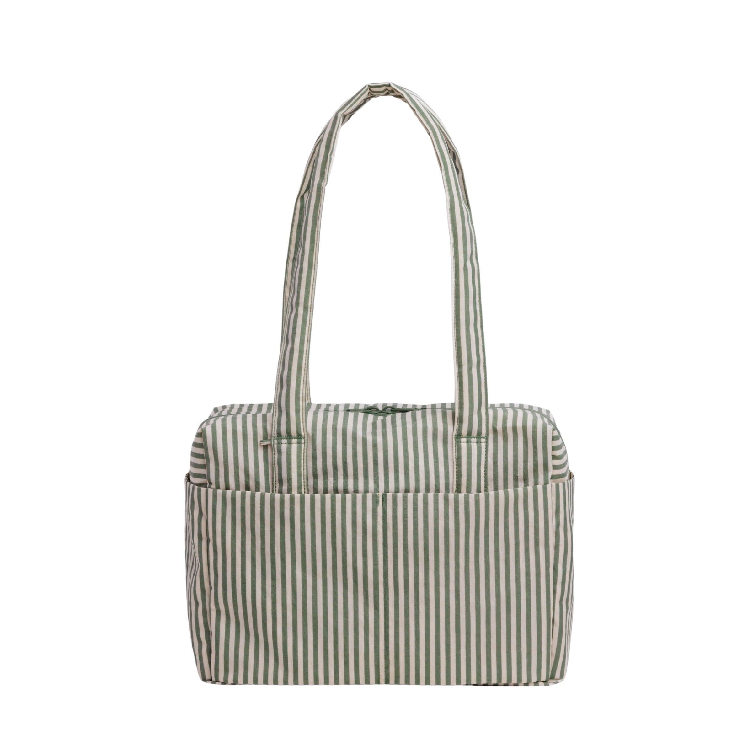 Baggu Everyday Cloud Bag in Sage Stripe