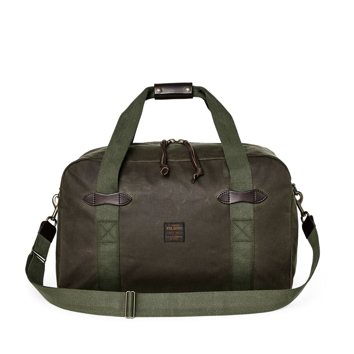 Filson Medium Tin Cloth Duffle Bag in Ottergreen