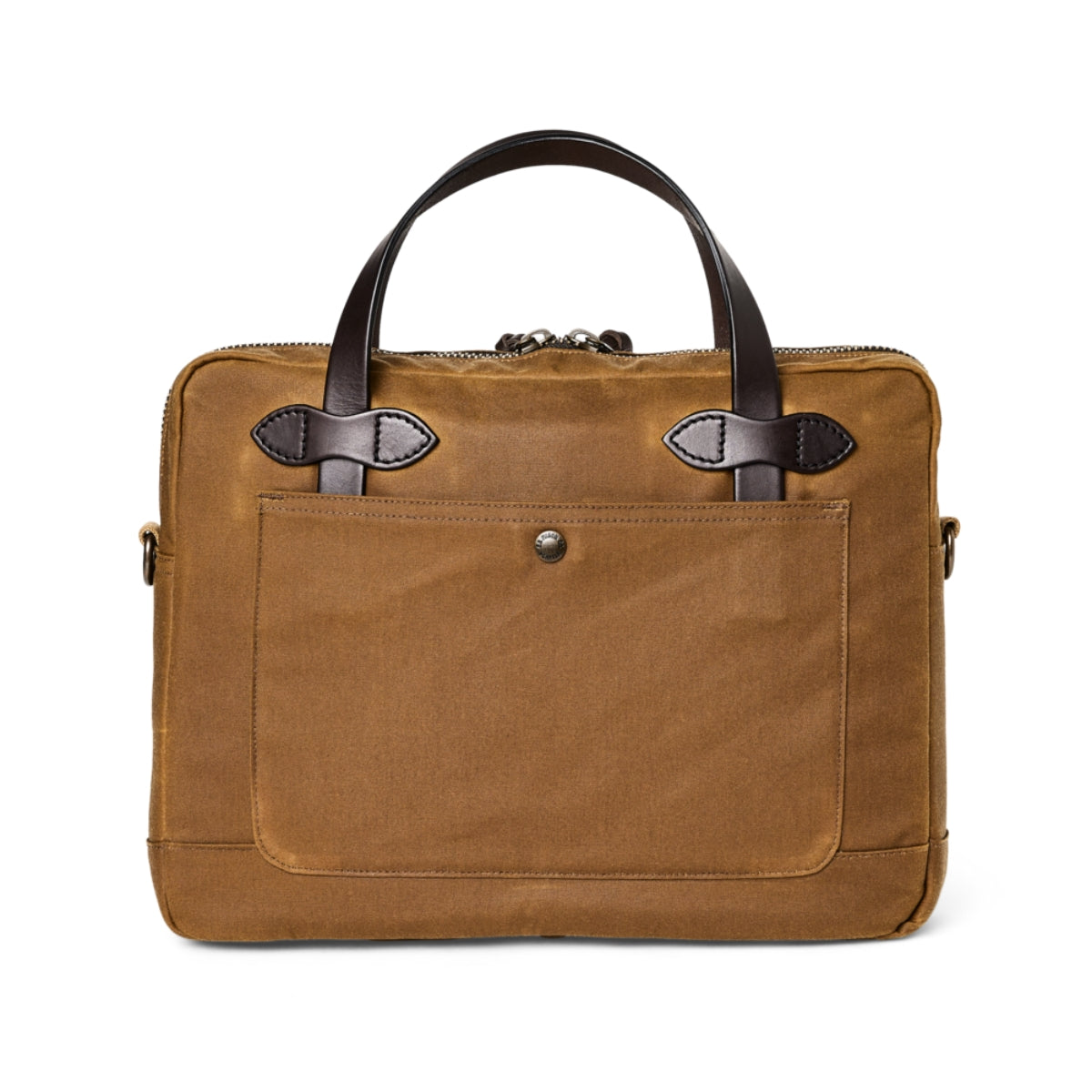 Filson Tin Cloth Compact Briefcase in Dark Tan