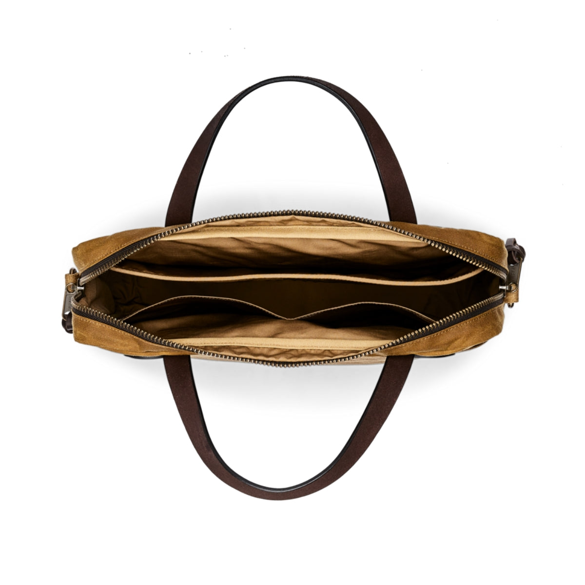 Filson Tin Cloth Compact Briefcase in Dark Tan