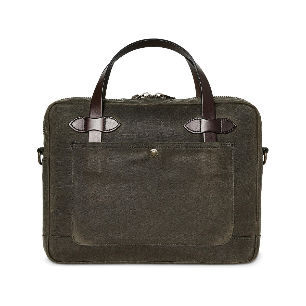 Filson Tin Cloth Compact Briefcase in Ottergreen