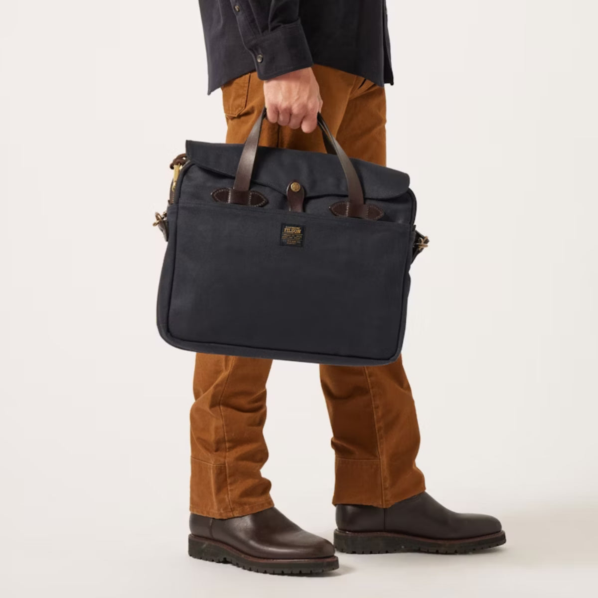 Filson Rugged Twill Original Briefcase in Navy