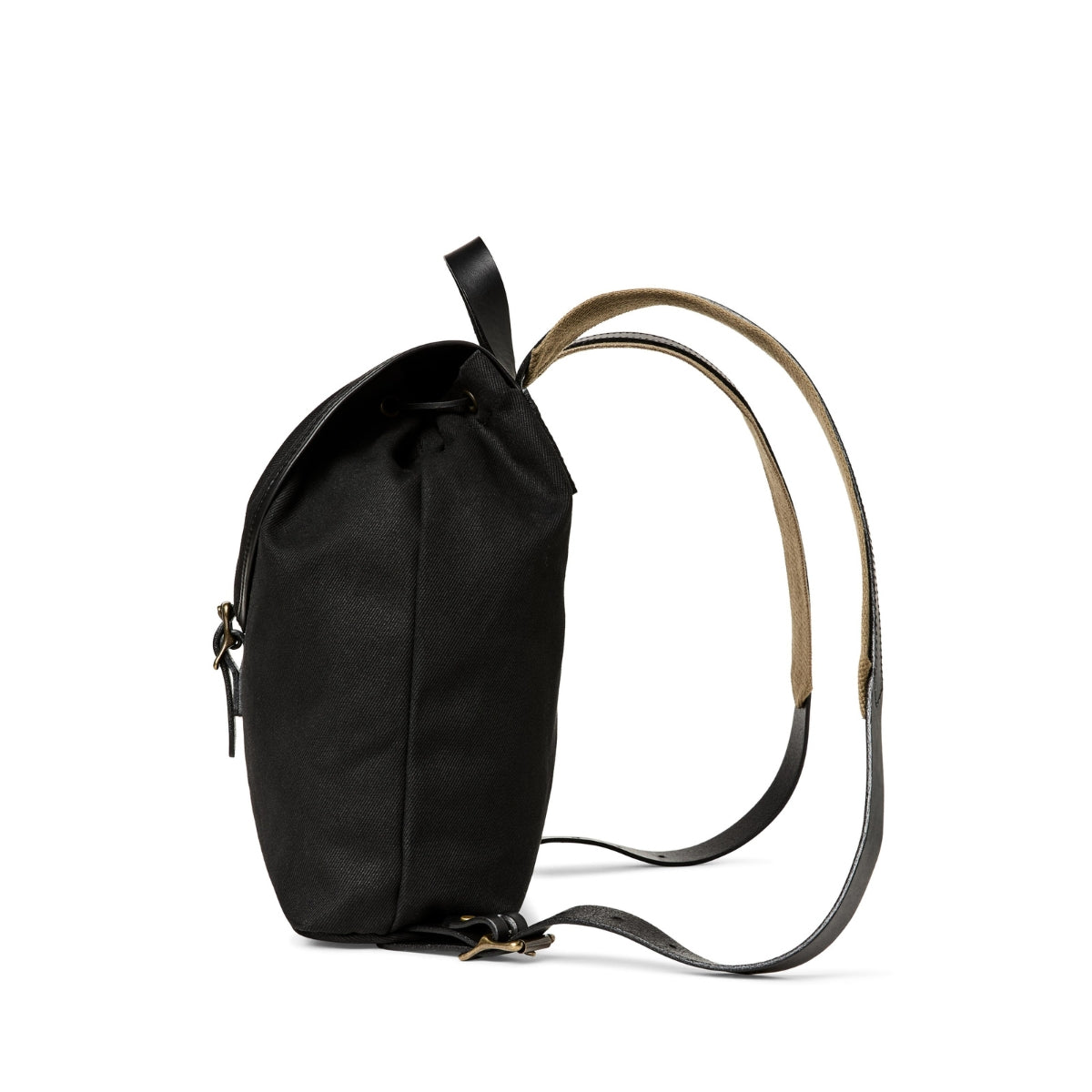 Filson Rugged Twill Drawstring Backpack in Black