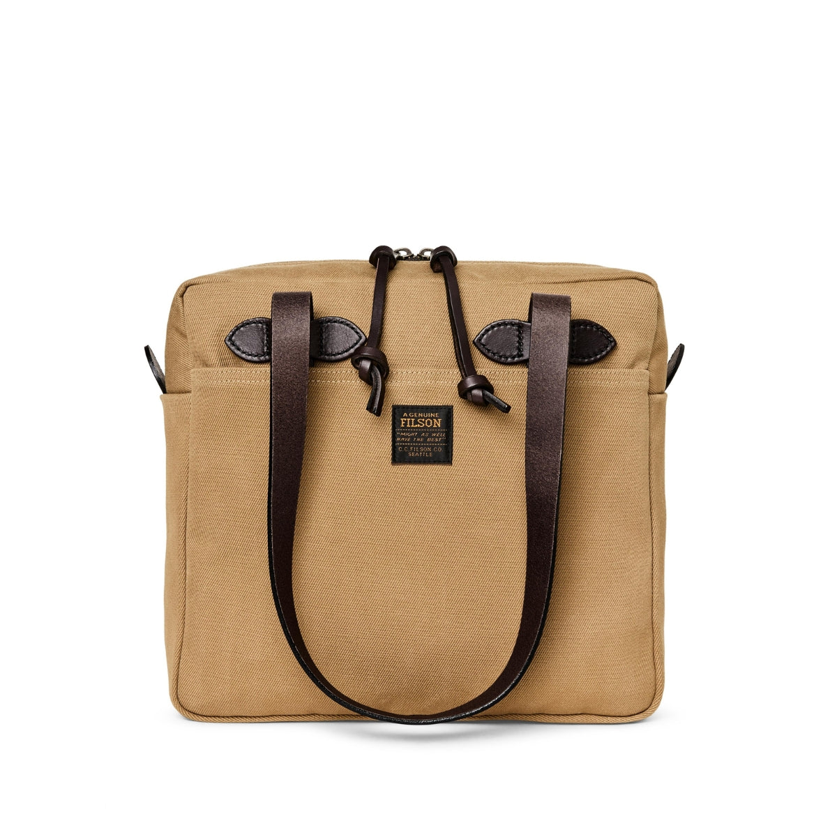 Filson Small Zipper Tote Bag in Tan