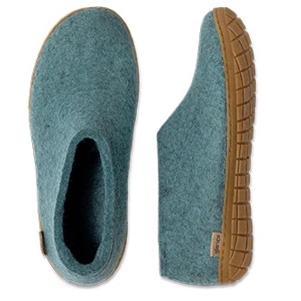 Glerups Women’s Shoe Rubber Sole in North Sea