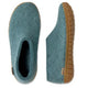 Glerups Women’s Shoe Rubber Sole in North Sea