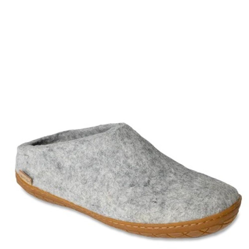 Glerups Open Heel Rubber Sole in Grey