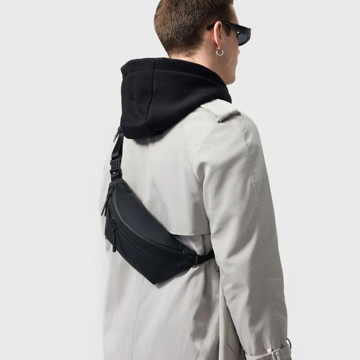 Gaston Luga Splash Bum Bag in Black