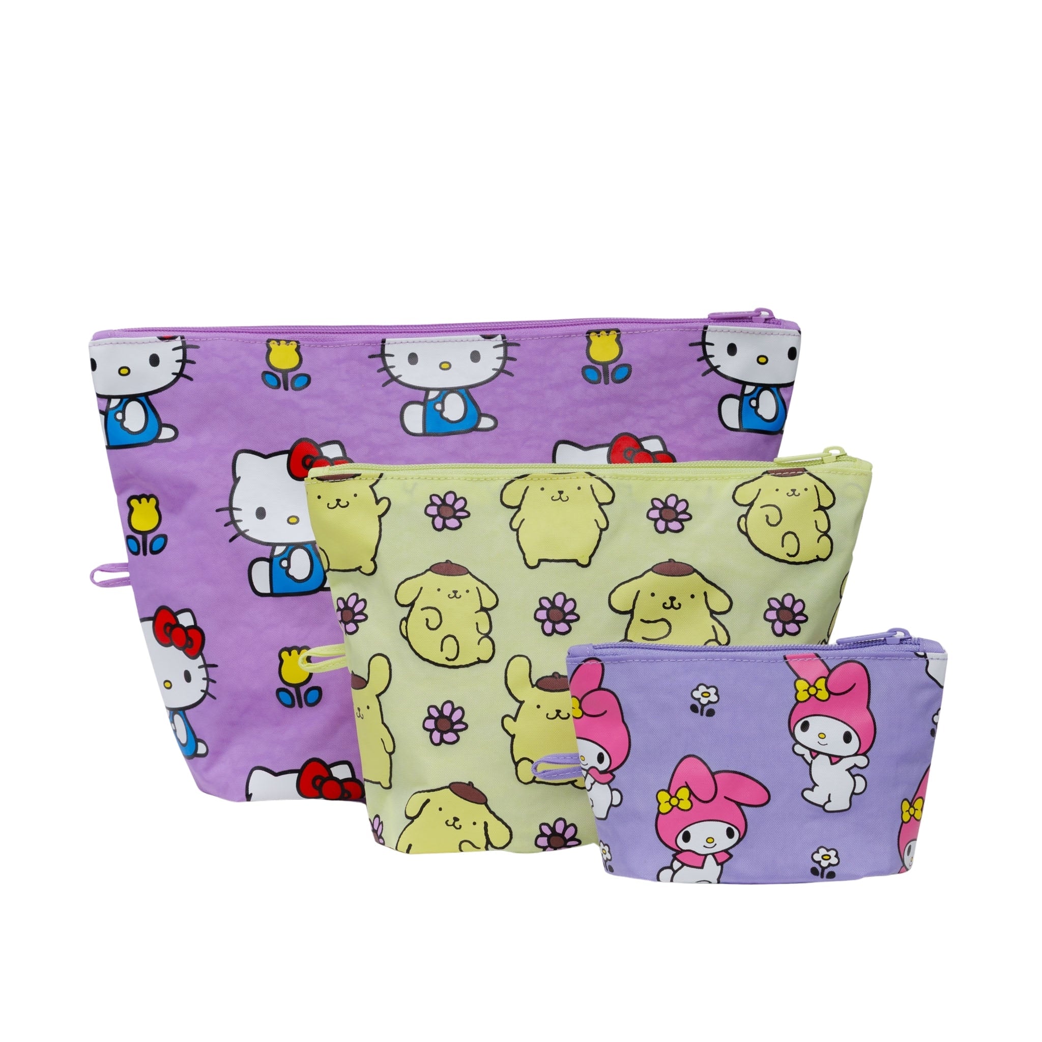 Baggu Go Pouch Set in Hello Kitty and Friends Florals