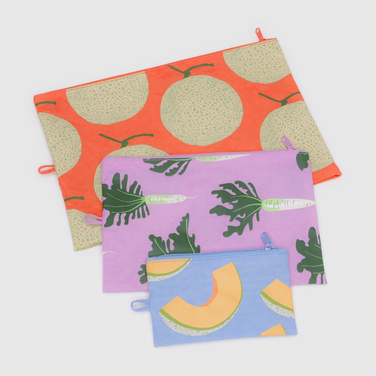 Baggu Go Pouch Set in Japanese Produce