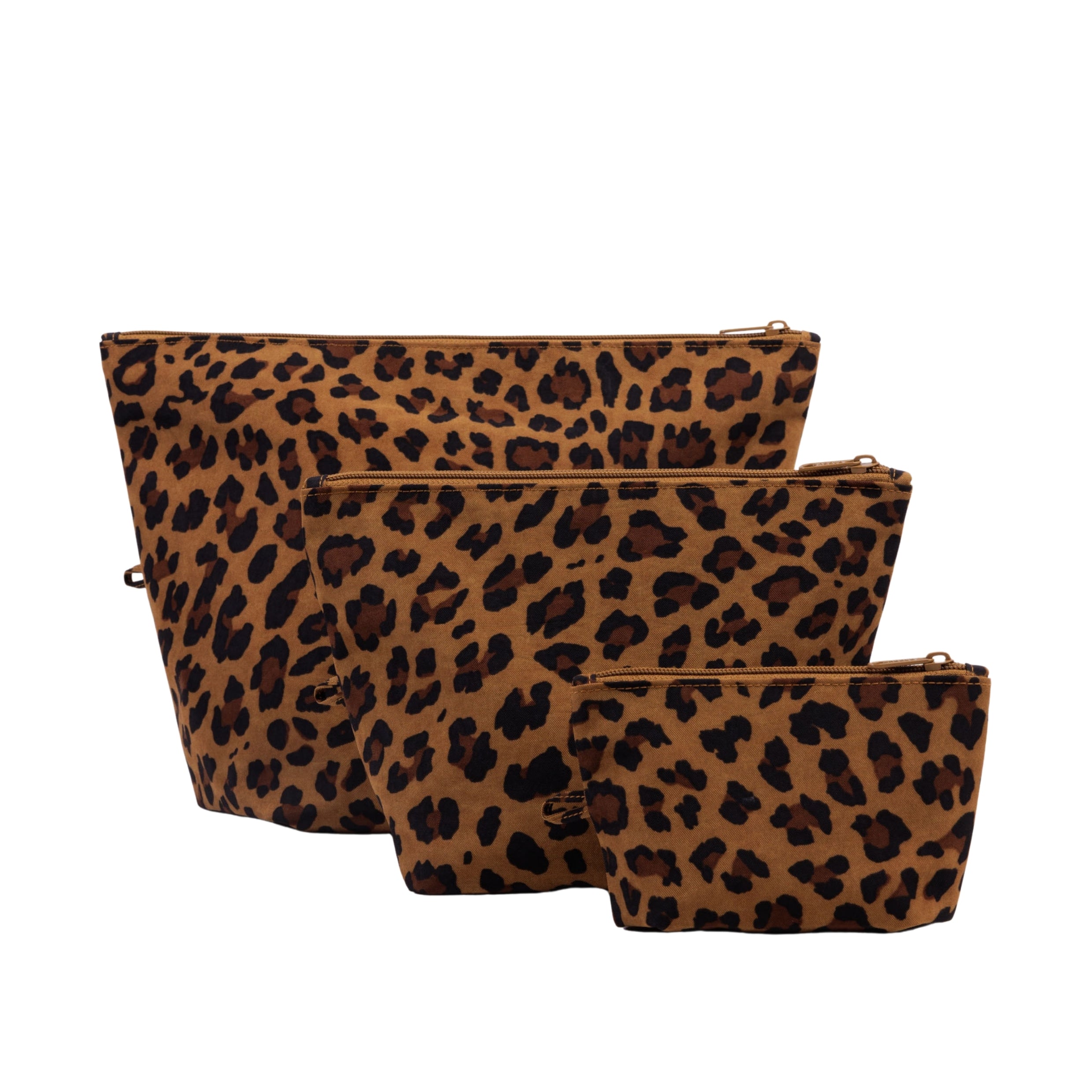 Baggu Go Pouch Set in Leopard