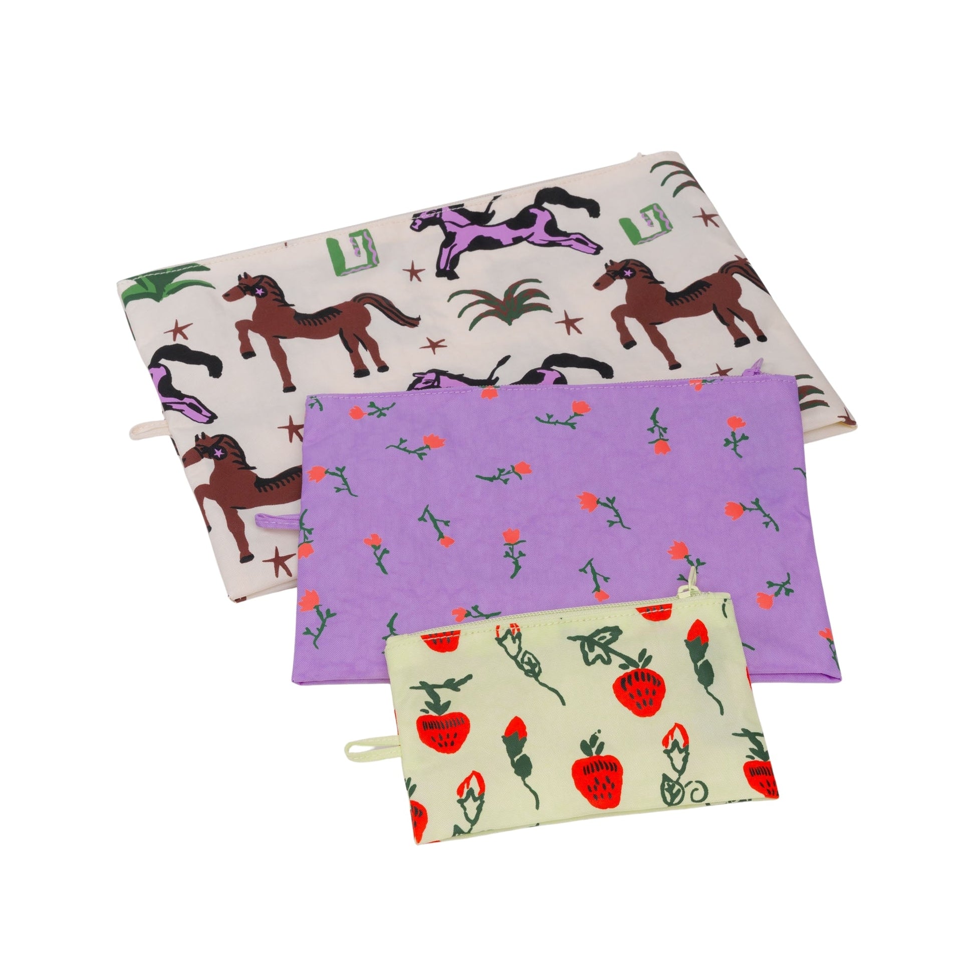 Baggu Go Pouch Set in Painted Prairie